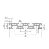 Aluminium Profile PG30 15x90 - 7 Slots