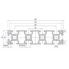 Aluminium Profile PG40 40x160 - 10 Slots