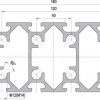 80 x 160 Aluminium Modular Profile - 12 Slots - DIY-Geek