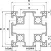 80 x 80 Aluminium Modular Profile - 8 Slots - DIY-Geek