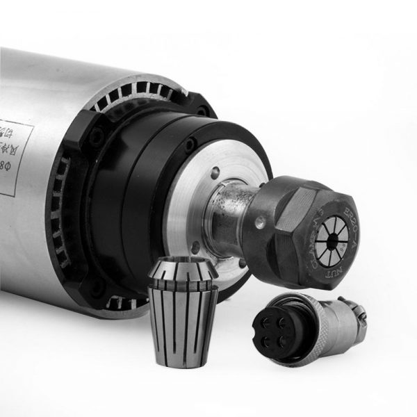 2.2 kw Air Cooled Spindle Motor + VFD + 80mm Clamp + ER20 Collet Set - DIY-Geek