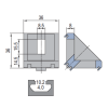 Die Cast Bracket PG40 40x40 Set C
