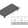 End Cap PG15 - 15x30