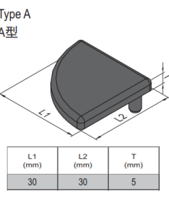 End Cap PG30 - 30x30 - Right
