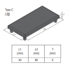 End Cap PG40 - 40x80