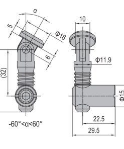 Anchor Connector PG45 Oblique