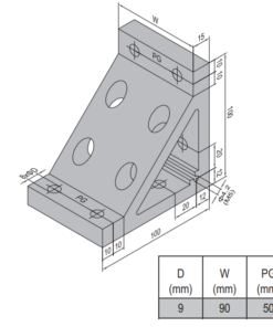 AP Bracket 100x100 PG50-100