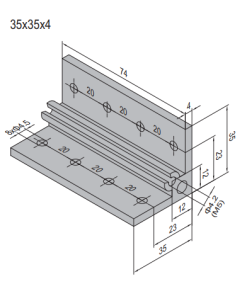 AP Bracket 35x35 PG20-80