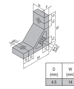 AP Bracket 50x50 PG20-20