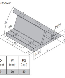 AP Bracket 80x80 PG40-80