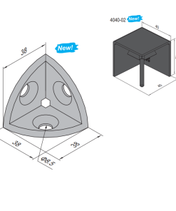 Cubic Connector 4040-2