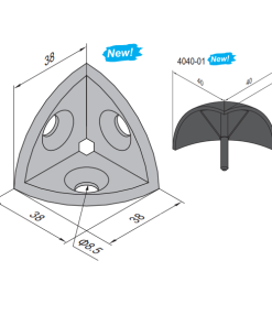 Cubic Connector 4040-1 Set
