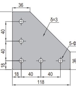 Joining Plate - PG40-4040-04 Set X