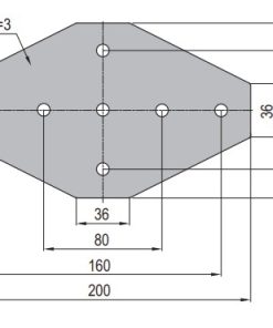 Joining Plate - PG40-4040-06