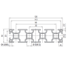 Aluminium Profile PG30 30x120 - 10 Slots