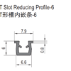 T Slot Reducing Profile - 6
