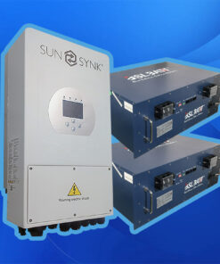 SunSynk Hybrid Inverter 8.8kW + BSL Battery Stubby 51.2V – 172Ah (8.8kWh)