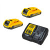 DEWALT 2 x 18V 2Ah XR Batteries and Charger Kit | DCB115D2