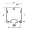 Conduit Profile PG40 40x40