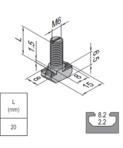 T Bolt - 8 - 20 PG30
