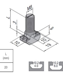 T Bolt - 10 - 20 PG40/45/50/60