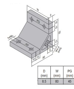 AP Bracket 50x50 PG45-90