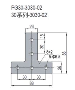 Joining Plate - PG30-3030-02