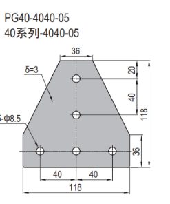 Joining Plate - PG40-4040-05