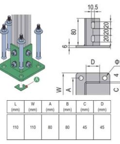 Base Plate 45x45 Set