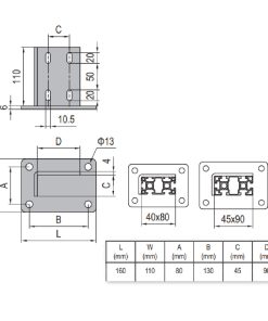 Base Plate 45x90 Set