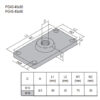 Mounting Plate PG40 40x80 Aluminum M16