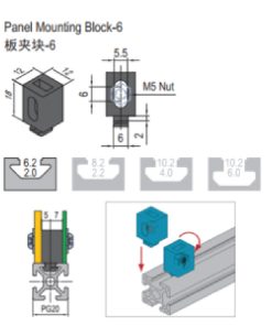Panel Mounting Block - 6