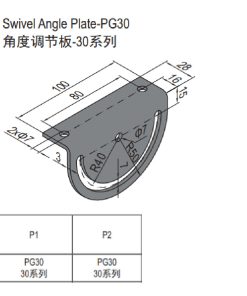 Swivel Angle Plate PG30 Set