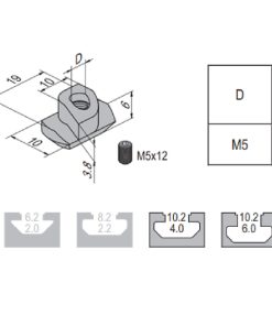 Potential Equaliser Nut - 10 - M5 /W Top Thread