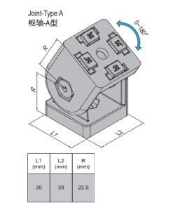 Joint - Type A - 3030 - RH