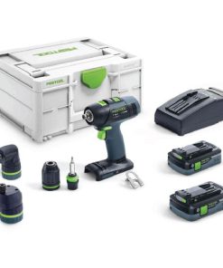FESTOOL Cordless Drill T18+3 Hpc 4.0 I- Set | FES576989