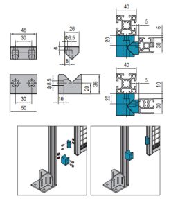 Guide Block For Sliding Door PG30