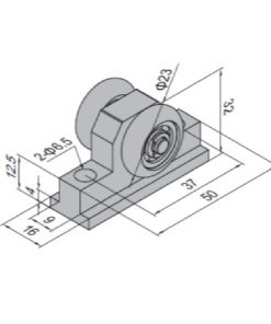 Pulley Block For Sliding Door PG30