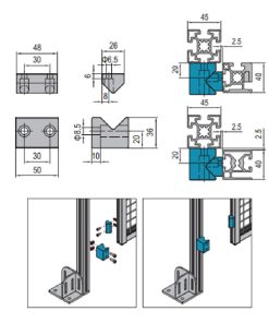 Guide Block For Sliding Door PG40
