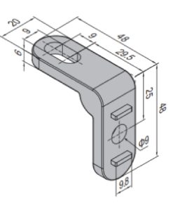 Connecting Element For Protective Grille Unit
