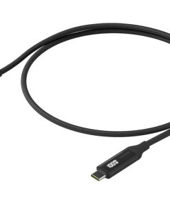 Ubiquiti USB-C Cable with Charge Display Black | UACC-Cable-USB-100W-1M-BK