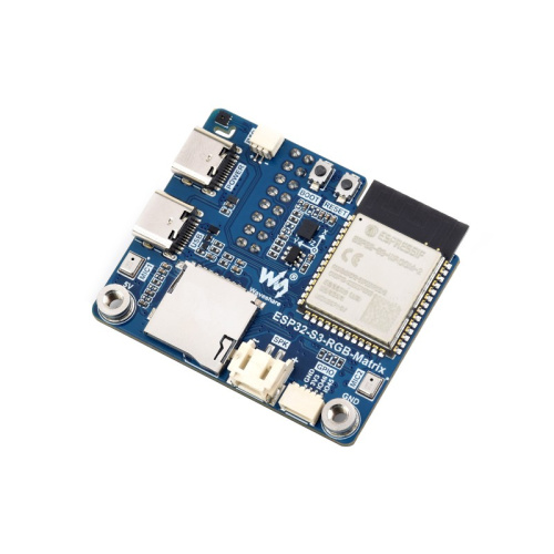 ESP32-S3 RGB Matrix Driver Board, Onboard Dual Microphones Array, Supports 2.4 GHz Wi-Fi And Bluetooth 5 (BLE), Supports AI Voice Interaction